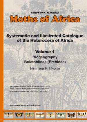 Honighäuschen (Bonn) - The review of all available African and Madagascan Boletobiinae taxa covers more than 675 species distributed over 4 tribes and numerous genera. Special emphasis is given to descriptions and coloured illustrations, and of genitalia features. Male and female genitalia of nearly all species are illustrated, and in some cases distribution maps are provided. For a number of taxonomically difficult groups, dendrograms show the molecular genetic distance between species in comparison. All species are illustrated in colour and it is hoped that these illustrations alone can serve as a source for the identification of superficially identifiable species. If known, also habitat preference and biology are given. All species are arranged in biogeographical categories, according to the definitions of those units at the first setout. The review of the African Boletobiinae includes descriptions of 4 genera, 266 species and 7 subspecies new to science.