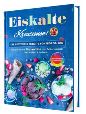 Verführerische Eiskreationen: Über 100 Rezepte für die Eismaschine - Sorbets, Parfaits & mehr Eiskalte Kreationen - der Name ist Programm und verheißt pure Genussmomente! In diesem hochwertig gebundenen Hardcover-Buch findest du über 100 Eisrezepte, die deine Geschmacksknospen das ganze Jahr über verwöhnen. Ob du an einem heißen Sommertag eine Abkühlung brauchst oder dich an einem kalten Winterabend mit etwas Süßem verwöhnen möchtest - hier ist für jeden Anlass das passende Rezept dabei. In "Eiskalte Kreationen" erwarten dich nicht nur köstliche Klassiker, sondern auch innovative und ungewöhnliche Eissorten, die du so noch nie probiert hast. Ob fruchtige Sorbets oder luxuriöse Parfaits - dieses Buch ist eine wahre Fundgrube für alle, die gerne Eis selber machen und neue Geschmackserlebnisse entdecken möchten. Stell dir vor, du genießt ein exotisches Mango-Kokos-Sorbet, das dich gedanklich auf eine tropische Insel entführt. Oder wie wäre es mit einem cremigen Schoko-Brownie-Eis, das mit seiner intensiven Schokoladennote und den knackigen Brownie-Stücken unwiderstehlich ist? Für die Liebhaber ausgefallener Geschmackskombinationen gibt es das Zitronen-Basilikum-Parfait, das mit seiner erfrischenden Zitrusnote und dem dezenten Basilikum-Aroma überrascht. Was dieses Eismaschine Kochbuch besonders macht Über 100 Rezepte für jede Saison: Genieße das ganze Jahr über die passenden Eiskreationen - ob leichte Sorbets im Sommer oder herzhafte Schokoladen-Eiscreme im Winter. Einfach und verständlich: Die Rezepte sind leicht nachvollziehbar und klar beschrieben, sodass selbst Anfänger mühelos zum perfekten Ergebnis gelangen. Detaillierte Schritt-für-Schritt-Anleitungen machen das Eis selber machen zu einem Kinderspiel. Perfekt für die Eismaschine: Alle Eis Rezepte für die Eismaschine sind speziell für die Zubereitung mit der Eismaschine entwickelt, sodass du ganz einfach zu Hause loslegen kannst. Mehr als nur Eis: Entdecke auch leckere Parfaits und Sorbets, die deine Dessertvariationen bereichern und deine Gäste begeistern werden. Hochwertige Hardcover-Qualität: Dieses Buch ist nicht nur inhaltlich ein Genuss, sondern auch optisch ein Highlight. Das elegante Hardcover-Design macht es zu einem perfekten Geschenk und einem Schmuckstück für jede Küche. Mach Schluss mit langweiligem Supermarkt-Eis und kreiere deine eigenen, einzigartigen Eisrezepte für die Eismaschine! Mit "Eiskalte Kreationen" hast du das ideale Eismaschinen Kochbuch, um zum Meister der Eiszubereitung zu werden. Egal, ob du klassische Geschmacksrichtungen bevorzugst oder neue, aufregende Kombinationen ausprobieren möchtest - dieses Buch inspiriert dich, immer wieder neue Eiskreationen zu entdecken. Greif jetzt zu und erlebe die unendlichen Möglichkeiten der Eiszubereitung! Lass dich verzaubern und genieße selbstgemachtes Eis zu jeder Jahreszeit.