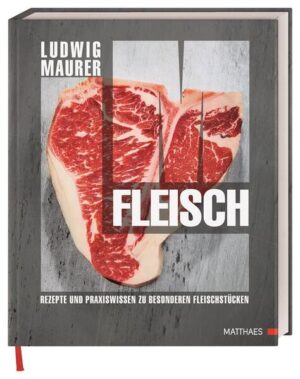 Ludwig Maurers Standardwerk über die Fleisch-Zubereitung! Als Fleischpapst der Spitzenküche ist Ludwig (Lucki) Maurer nicht nur Gourmets bekannt. In diesem Kochbuch erläutert er alle wichtigen Aspekte des Fleischgenusses. Dabei ist ihm besonders der Respekt vor dem Tier wichtig. Das Kochbuch versammelt 60 exzellente Fleisch Rezepte die überraschen und überzeugen. Daneben sind es Informationen zu Tierrassen, Haltungsarten, zur Reifung und weiteren Themen, die das Buch zum Standardwerk machen. Das Buch für den zeitgemäßen, nachhaltigen Fleischgenuss Der Begriff „Nose to Tail“ ist für Ludwig Maurer keine Floskel, sondern eine Lebenseinstellung. Durch die Verwertung aller Teile des Tieres zollt er dem Lebewesen Respekt und macht den Fleischgenuss nachhaltiger. Die mehr als 60 exklusiven Rezepte für einen lustvollen, zeitgemäßen Fleischkonsum überzeugen aber nicht nur durch diese Einstellung, sie liegen auch auf absolutem Spitzenküchen-Niveau. -Überarbeitete Neuauflage des ersten Buchs von Fleischpapst Ludwig (Lucki) Maurer - das Standardwerk für Fleischliebhaber -60 Rezepte mit außergewöhnlichen Fleischstücken: Vom gekochten Kalbskopf über panierte Schweinefüße bis hin zum Bayerischen Lamm-Häggis. „Nose to Tail“ vom Feinsten. -Rind, Schwein, Wild, Lamm, Ziege und sogar Kaninchen - Rezepte und vielfältiges Fachwissen -Umfassende Informationen zu Rassen und Haltung der Tiere, Fleischschnitt, -reifung und -klassifizierung, aber auch zu Schlachtung und den „ungeliebten“ Stücken, ergänzen dieses Buch. Ludwig Maurers Standardwerk über die Fleisch-Zubereitung versammelt 60 überraschende Rezepte und jede Menge Hintergrundwissen rund um Fleischgenuss und -zubereitung.