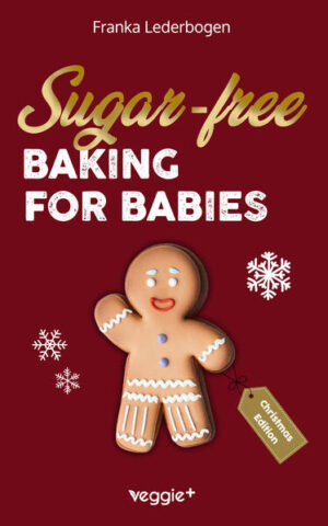 Sugar-free baby-led weaning recipes for Christmas Most parents want to offer their babies and toddlers something special at Christmas time but are unsure about what to look out for and which complementary foods are suitable. This book provides the perfect solution and shows a wealth of healthy recipe and snack ideas for the Christmas season. In addition to sound nutritional knowledge, you'll find lots of sugar-free recipes that babies can eat independently or with support. Many of the sugar-free recipes are suitable for babies who are ready for complementary food (around 6 months), but are also a treat for older children. Sugar-free, healthy and baby-friendly baking This baking book is a modern recipe book for anyone who is interested in sugar-free complementary foods and wants to raise a happy and independent eater. The recipes are prepared without refined sugar and instead use natural sweeteners. The healthy treats are perfect for the cold season, but are also suitable for snacking all year round. Theory and practice for introducing solids The concept of this book is simple and ingenious at the same time: In an introductory chapter, you will learn the basics of introducing complementary foods and baby-led weaning. The author explains the stages of complementary feeding, discusses different portion sizes and looks at suitable and unsuitable foods for babies. She also looks at different spices and sweeteners and presents alternatives to white industrial sugar. This is followed by Christmas complementary food recipes. Christmas complementary foods for babies and toddlers This baking book combines theoretical nutritional knowledge with baby-friendly recipes for sugar-free baked goods. Each recipe is clearly laid out and easy to understand: You will find a list of ingredients, detailed instructions with the preparation steps and creative ideas for variations. You'll also find tips on how to store them so that you can prepare the treats in larger quantities and then store them optimally. The best sugar-free treats for Christmas This Christmas baking book contains 55 sugar-free baby-led weaning recipes that you can use to prepare healthy snacks for your baby or toddler. The Christmas treats are divided into the following categories: - Sugar-free cookies, biscuits and pastries - Sugar-free muffins and brownies - Sugar-free pancakes and waffles - Sugar-free cake - Sugar-free bread - Sugar-free jams - Sugar-free no-bake recipes - Christmas spices and sugar-free toppings Not a "normal" baking book This sugar-free recipe book is not a typical baking book with glossy photos and incomprehensible theory - it is a collection of Christmas recipes without sugar especially for babies and toddlers. We have kept the layout of the book minimal deliberately, without unnecessary explanations and glossy pictures. This is not only sustainable and protects the environment, but also promotes a focused approach to working with the book: the baby-friendly recipes take center stage - that's all you need for a sugar-free Christmas snack. Baking for Babies at Christmas: sugar-free, healthy and safe! In this baking book, Franka Lederbogen, nutritionist and a trained specialist in baby-friendly complementary foods, explains which sugar-free X-mas snacks are suitable for babies and toddlers. The mother of two knows what challenges introducing solids to babies entails - and how to overcome them. In her book, she provides an overview of the most important basic rules, answers the most frequently asked questions and reveals her best Christmas recipes for sugar-free snacks. With this book, the pre-Christmas season will be something special for your little eater.