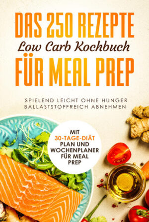 Sie haben schon einmal von der Low Carb Ernährungsform gehört oder möchten durch diese effektiv abnehmen? Sie wissen aber nicht so richtig wie? Dann ist dies Ihr erster richtiger Schritt! Mit diesem Kochbuch mit bis zu 250 abwechslungsreichen Rezepten und Wochenplaner wird Ihre Low Carb Diät ein voller Erfolg! Eine Low Carb Diät bringt viele Vorteile mit sich. Dazu gehört unter anderem Gewichtsverlust, eine höhere Fettverbrennung, ein längeres Sättigungsgefühl durch hochwertige Fette und Eiweiße, die Senkung des Cholesterinspiegels und die Entlastung des Herzens. Anfangs wird bei einer Ernährungsumstellung erstmal eines benötigt: Disziplin! Denn der Körper muss seinen Energiegewinnungsprozess etwas umstellen und Gewohnheiten müssen beim Kochen sowie Essen neu geschaffen werden. Da die Kohlenhydrate in der Ernährung reduziert werden, muss der Körper nun Energie vermehrt aus Nahrungsfetten und Körperfetten gewinnen. Dies bedarf in der Regel 1 bis 2 Wochen, die durch Müdigkeit und Schlappheit gekennzeichnet sein können, wobei man dies durch herantasten auch reduzieren kann. Die Umstellung lohnt sich und schon kurz darauf werden Sie sich deutlich fitter und energiegeladener fühlen. Zur Erreichung dieses Ziels ist ein stressiger Berufsalltag keine Ausrede. Die Frage an dieser Stelle ist: "Wie kann man eine Low Carb Diät möglichst angenehm gestalten?" In diesem Kochbuch finden Sie unter den 250 Rezepten so einige, die perfekt zum Vorkochen geeignet sind. Darunter natürlich auch süße Nachtischrezepte für den Notfall. Also worauf warten Sie? Los geht’s und guten Appetit! Das erwartet Sie: ✓250 abwechslungsreiche Rezepte zum Frühstück, Mittagessen, Abendbrot, als Nachtisch oder auch als Snack zwischendurch ✓Eine 30-Tage-Challenge ✓Ein Wochenplaner für Ihre Einkäufe und effektives Vorkochen ✓und vieles mehr...