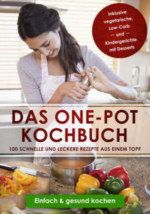 Du möchtest dir das Kochen leichter machen? Dann entdecke mit diesem Buch wie einfach und lecker kochen sein kann! One-Pot Gerichte sind nicht nur sehr lecker, sondern lassen sich auch schnell zubereiten und das mit nur wenig Aufwand. Zeit, die du gut für andere Dinge nutzen kannst, z.B. dich mit deinem Besuch oder deinen Kindern zusammenzusetzen. Nach dem Essen ist ebenfalls nur sehr wenig abzuwaschen. In diesem Buch findest du eine zahlreiche Abwechslung an verschiedenen One-Pot Gerichten, die einfach zuzubereiten sind. Darunter One-Pot Suppen- und Eintopfrezepte, One-Pot Rezepte mit Nudeln sowie Rezepte mit Reis, mit Fisch und mit Fleisch. Dazu findest du auch Kindergerichte, Low-Carb Rezepte und One Pot Dessert Rezepte, wie z.B. Milchreis, die alle nicht nur sehr einfach, sondern auch sehr lecker sind. Ich bin mir sicher, dass du oder auch deine Familie sie lieben werden. Die Gerichte eignen sich natürlich auf für Berufstätige, die trotz Stress auch mal gesund essen möchten und nur wenig Zeit um Kochen haben. Also leg los und guten Appetit! Das erwartet dich: ✓Bis zu 100 abwechslungsreiche Rezepte mit genauen Zutatenlisten und Schritt-für-Schritt Anleitungen ✓One Pot Suppen und Eintopf Rezepte ✓One Pot Gerichte mit Reis oder Nudeln ✓One Pot Gerichte mit Fleisch oder Fisch ✓Asiatische One Pot Rezepte ✓Low Carb One Pot Rezepte ✓One Pot Gerichte für Kinder und süße Nachspeisen