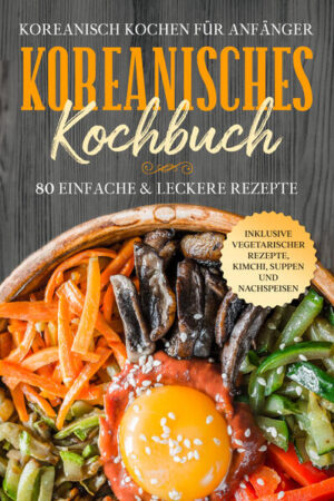 Die koreanische Küche gilt nicht nur als eine der geschmackvollsten Küchen, sondern auch als eine der gesündesten. Sie bietet viele abwechslungsreiche Rezepte, die vor allem in Kombination mit Reis sehr lecker sind. Aber nicht nur Reis, sondern auch Suppen spielen in der koreanischen Küche eine große Rolle. Das zweite Zauberwort in der koreanischen Welt lautet Kimchi. Man bezeichnet Kimchi als die Zubereitung von Gemüse mit Hilfe von Milchsäuregärungsprozessen. Man sagt ihr eine gehörige Portion Vitamin C zu. Sie wird für mehrere Tage im Glas bei warmer Temperatur gelagert und erhält dadurch seinen wundervollen Geschmack. Richtig kombiniert entfalten Reis und Kimchi ein unglaubliches Geschmackserlebnis. Sie bilden den Einklang von Genuss und Wohlbefinden. Doch auch die beliebten Klebereisbällchen, ob als Nachspeise oder als Snack sollten nicht unbeachtet bleiben. Tauchen Sie mit 80 Rezepten Schritt für Schritt in die koreanische Küche ein. Viel Spaß beim Kochen und guten Appetit! Das erwartet Sie: ✓80 traditionelle koreanische Rezepte ✓Leckere Kimchi, Suppen und Soßen Rezepte ✓Rezepte mit Fisch, Fleisch oder vegetarisch ✓Frittierte Beilagen und süße Nachspeisen