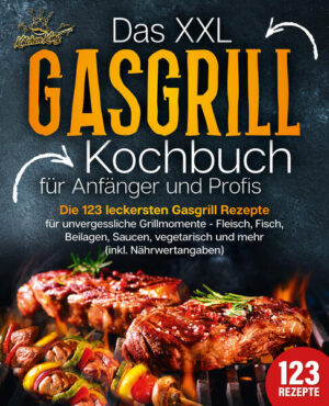 Alleskönner Gasgrill: Heben Sie mit der smarten Alternative Grillen auf ein völlig neues Niveau und sorgen Sie für unvergessliche Grillerlebnisse - Mit 123 köstlichen Rezepten inkl. Nährwertangaben Grillen ist Ihre größte Leidenschaft und Sie lassen kaum einen Sommerabend ohne fröhliches Brutzeln verstreichen? Sie sind bereits Experte in Sachen Fleisch, Kohle, Marinade & Co. und suchen nun nach dem gewissen Extra für wirklich außergewöhnlichen Genuss vom Rost? Deswegen liebäugeln Sie mit der Anschaffung eines Gasgrills oder suchen die perfekte Einführung in die Verwendung des neu erworbenen Stücks? Dann finden Sie in diesem Buch alles, was Sie brauchen, um mit Ihrem neuen Verbündeten so richtig durchzustarten! Dieses kompetente Grillbuch versorgt Sie mit allen Informationen, die Sie brauchen, um ganz einfach zum Experten am Gasgrill zu werden und gibt Ihnen darüber hinaus wertvolle Tipps zu Anschaffung, Pflege und Zubehörauswahl. Entdecken Sie, was den Gasgrill in puncto Temperaturregulierung, Gesundheit und Geschwindigkeit so einzigartig macht und profitieren Sie von ausgewählten Profi-Tricks für rundum gelungene Grillabende. Eine Einführung in die Nutzung von Pizzastein, Salzstein oder Räucherbrett eröffnet Ihnen außerdem ganz neue Möglichkeiten der Zubereitung. Und schließlich das Wichtigste: Eine Fülle an vielfältigen Rezepten bringt höchsten Genuss für alle Geschmäcker und zeigt Ihnen, womit der Gasgrill glänzen kann. Egal, ob Rinderbrust, Schweinefilet, Lachssteak, Grillgemüse, Beilagen oder Brot - mit den sorgfältig erstellten Zubereitungsanleitungen gelingt Ihnen jede Köstlichkeit kinderleicht und zuverlässig! Klassiker Fleisch und Fisch: Spareribs, mariniertes Hirschsteak, gegrillte Muscheln, Lachsspieße und vieles mehr zaubert der Gasgrill in ungeahnter Geschmacksintensität! Vegetarische Leckereien, Pizza und Grillbrot: Bei mediterranen Kürbisspalten, gegrillter Wassermelone mit cremigem Feta, Pesto-Kartoffeln oder Pizza vom Pizzastein läuft Ihren Gästen auch ohne Fleisch das Wasser im Mund zusammen! Perfekte Abrundung mit Beilagen, Saucen oder Marinaden: Erst mit Couscous-Salat, Erdbeer-Feta-Päckchen mit Bacon, Smokey-Barbecue-Sauce & Co. ist das Grillmenü komplett - und für den letzten Schliff reichen Sie gerne passende Drinks wie etwa Mojito oder Orange Fizz! Zum Abschluss ein Dessert? Kirschauflauf, gegrillter Pfirsich mit Gorgonzola oder Schokoküchlein im Glas sorgen für ein sündig-leckeres Finale!