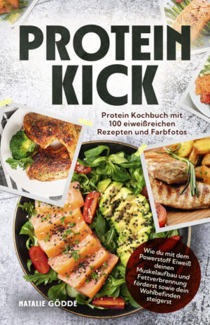 Strebst du danach, deine Fitness zu steigern? Möchtest du ein gesünderes und vitaleres Leben führen? Der "Proteinkick" macht dies einfacher, als du vielleicht denkst. Wenn du langfristig eine gesündere Ernährung erleben möchtest, und nach leckeren Rezepten suchst, die genau deinem Geschmack entsprechen, dann bist du hier richtig. Dieses Kochbuch mit seinen 100 proteinreichen Rezepten bietet nicht nur Lösungen für deine Fitnessziele, sondern auch wertvolle Unterstützung bei der Verbesserung deiner Gesundheit. Gesund, köstlich und für jede Tageszeit geeignet: Egal ob Frühstück, Hauptgericht oder Dessert - dieses Buch präsentiert eine breite Palette an proteinreichen Rezepten, die nicht nur deine Fitness fördern, sondern auch deinen Gaumen verwöhnen. Kochen leicht gemacht: Klare Zubereitungsanleitungen, Nährwertangaben und detaillierte Zutatenlisten ermöglichen auch Anfängern die problemlose Zubereitung der Gerichte. Das Auge isst mit: 77 Bilder zu vielen Rezepten ermöglichen dir einen direkten Einblick in die Gerichte, sodass du leichter entscheiden kannst, worauf du heute Appetit hast. Nutze die Power des Proteins: Eiweiß ist entscheidend für Muskelaufbau, unterstützt Gewichtsabnahme und hält dich länger satt. Mit diesen Rezepten kannst du deine Proteinversorgung problemlos steigern und gleichzeitig köstliche Mahlzeiten genießen. Die Zubereitung der High-Protein-Mahlzeiten geht schnell vonstatten, sodass du sie mühelos in deinen Alltag integrieren kannst. Hol dir noch heute dein Exemplar und eröffne eine neue Welt des Genusses und einer ausgewogenen proteinreichen Lebensweise.