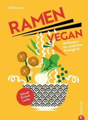 Oodles of Oodles of Vegan Noodles - Social Media Sternchen Cheynese lädt zu einer kulinarischen Reise in die Welt von Ramen, Somen, Soba & Co ein Neben den beliebten Klassikern wie Pad Thai und Yaki Udon präsentiert die Autorin auch aufregende Neuentdeckungen wie Kon Guksu, eine erfrischende, kalte Nudelsuppe mit Sojamilch oder Cheung Fun, zarte Reisnudelrollen aus China. Mit 50 innovativen veganen Rezepten bietet dieses asiatische Kochbuch eine Vielfalt von kalten und warmen Köstlichkeiten, darunter Suppen, Salate, Pfannen- und Schmorgerichte. Lassen Sie sich inspirieren und entdecken Sie die kulinarische Bandbreite asiatischer Nudelgerichte. Die einzigartige Expertise von Cheynese verleiht jedem Rezept eine besondere Note und dass alle Gerichte plant based sind, fällt bei der breiten Auswahl eigentlich gar nicht auf. Genuss ganz im Stil der Zeit: unkompliziert, aromatisch, schnell & 100 % vegan Vegane, asiatische Nudelrezepte für jede Jahreszeit TikTok Sensation: Pan-asiatisches Nudelkochbuch mit veganen Klassikern und Innovationen