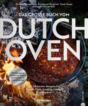 Die Dutch Oven Fibel Ambitionierte Hobbyköche lieben ihre Küchengeräte: Thermomix, Multifunktionsmaschine, Eismaschine, Dampfgarer, sie gehören dazu. Ebenso wie der Dutch Oven, mit dem man perfekt und eindrucksvoll in der Outdoorküche kochen kann. Wenn man den Gusseisentopf erst mal hat, braucht man dieses Buch. Ob Tomatensuppe, Burgunderbraten, "Hähnchen im Heu", Kartoffelbrot oder süße Rohrnudeln - so lässt sich das Potenzial des Feuertopfs voll ausschöpfen! Das große Grundkochbuch zum Dutch Oven: Hier bleibt keine Frage offen Von den Erfolgsbloggern BBQPit Perfekt outdoor kochen mit dem Dutch Oven: So nutzt man das volle Potenzial des Gusseisentopfs Tolles Geburtstagsgeschenk für Männer