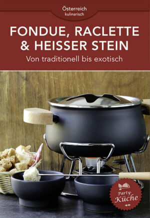 Fondues, Raclette und heißer Stein sind optimal für gesellige Abende und gutes Essen. Hier finden Sie viele tolle Ideen für Ihr eigenes Fest. Von traditionellen Fleischfondues bis zu exotischen Raclette-Desserts. Die vielen guten Tipps, ausführlichen Erklärungen und anregende Abbildungen garantieren Ihren Erfolg.