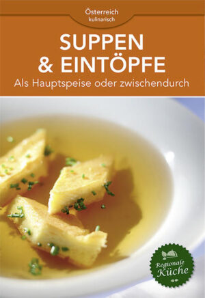 Eine warme Suppe wärmt den Magen und tut einfach gut. Nicht umsonst vermittelt eine leckere Suppe Geborgenheit und erinnert uns an heimelige Kindertage. Denn gerade in Österreich hat die Suppe eine große Tradition. Nirgendwo sonst gibt es eine solche Kreativität bei den Suppeneinlagen, von Frittaten und Knödeln über Nockerln bis zu verschiedenen Fleisch- und Gemüseeinlagen ist die Bandbreite nahezu unerschöpflich.