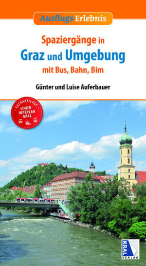 Wie lohnend! Das öffentliche Verkehrsnetz in der steirischen Landeshauptstadt Graz und im angrenzenden Umland bildet die Grundlage für Spaziergänge und Ausflüge mit Öffis . Umgeben von ländlichem Flair