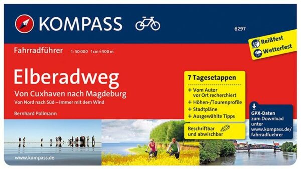 Destination: - Die Westetappen des Elberadwegs führen vom Nordseeheilbad Cuxhaven 480 km quer durch Deutschlands Norden stromaufwärts. Es geht durch paradiesische Naturlandschaften