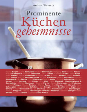 Essen als Psychogramm - eine Aufgabe, der sich ORF-Journalistin und Filmemacherin Andrea Wessely seit Jahren immer wieder gerne stellt. Als ehemalige Societyreporterin mit ausgeprägter "Promispürnase" fühlt sie Österreichs Prominenz seit Jahren erfolgreich auf den Zahn. Was die High Society küchentechnisch auf dem Kasten bzw. auf dem Herd hat, welche Gerichte Bühnengrößen lieben, was Sport-Heroen frühstücken, und worauf es Fernsehlieblingen beim Essen eigentlich ankommt, hat die passionierte Häferlguckerin in einfühlsamen, sehr kulinarischen Interviews herausgefunden. ORF-Moderatorin und Dancing Star Claudia Reiterer, Skilegende Franz Klammer, Doyen Otto Schenk und viele andere hat die Autorin von 2005 bis heute besucht, beim Braten und Brutzeln beobachtet und zu den Themen Kochen und Essen interviewt. 56 schillernde Persönlichkeiten von Gabriel Barylli bis Stefanie Werger, von Timna Brauer bis Renato Zanella verraten ihre Lieblingsrezepte und Küchengeheimnisse. Alle Gerichte sind nachgekocht, also erprobt - ja, sie funktionieren - und lassen schon beim Lesen das Wasser im Mund zusammenlaufen!