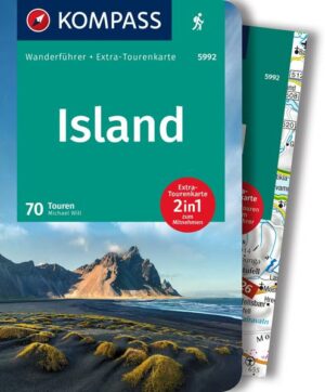 Die KOMPASS Wanderführer enthalten eine praktische Tourenübersicht mit exakten Wegbeschreibungen und Höhenprofil. Der XXL Kartenausschnitt erleichtert die Planung Ihrer Tour. "KOMPASS Wanderführer Island