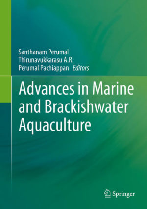 Honighäuschen (Bonn) - This book compiles the latest findings in the field of marine and brackishwater aquaculture. It covers significant topics such as techniques of culture of live feeds (microalgae, rotifer, Artemia, marine copepod & polychaetes), while also highlighting vital themes like the culture and applications of free and marine sponge associated microbial probiotics, controlled breeding, seed production and culture of commercially important fin and shell fishes. Moreover, the book focuses on the breeding and culture of marine ornamental fishes, sea cucumber and sea urchin and discusses seaweeds culture, aqua feed formulation and nutrition, water quality management in hatchery and grow-out culture systems, fish disease diagnosis and health management and cryopreservation of fish gametes for sustainable aquaculture practices, all from a multidimensional perspective. The global fish production was 154 million tonnes in 2011 which more or less consisted of capture and culture fisheries (FAO, 2012). Roughly 80% of this is from inland-freshwater aquaculture and the remainder from capture fisheries in the marine and brackishwater sector. However, marine and brackishwater catches have recently begun to diminish due to overexploitation, climate change and pollution. The UNEP report affirmed that if the world remains on its current course of overfishing, by 2050, the ocean fish stock could become extinct or no longer commercially viable to exploit. In these circumstances, aquaculture is considered to be a promising sector to fulfill our future protein requirement. However, brackishwater and marine fish production now face serious challenges due to e.g. lack of quality fish seeds, feeds, poor water quality management and diseases. Fisheries and aquaculture sectors play a vital role as potential sources of nutritional security and food safety around the globe. Fish food is rich in protein, vitamins, phosphorous, calcium, zinc, selenium etc. In addition, fish contains omega-3 fatty acids, which help to prevent cardiovascular diseases. Fish food can also provide several health benefits to consumers. The omega 3 fatty acids found in fish can reduce the levels of LDL cholesterol (the bad cholesterol) and increase the HDL levels (the good cholesterol). Research conducted in Australia has proved that fish consumption can be used to cure hypertension and obesity. It is also reported that people who ate more fish were less prone to asthma and were able to breathe more easily. Omega 3 fish oil or fish consumption can help to prevent three of the most common forms of cancer: breast cancer, colon and prostate cancer. The omega 3 fatty acids present in fish or fish oil induce faster hair growth and prevent hair loss. Since most varieties of fish are rich in protein, eating fish helps to keep hair healthy. Furthermore, fish or fish oil helps in improving the condition of dry skin, giving it a healthy glow. It is useful in treating various skin problems such as eczema, psoriasis, itching, redness of skin, skin lesions and rashes. It is well known that eating fish improves vision and prevents Alzheimers and type-2 diabetes, and can combat arthritis. Further, fish oil or fish is good for pregnant women, as the DHA present in it helps in the development of the babys eyes and brain. It helps to avoid premature births, low birth weights and miscarriages. In addition, it is widely known that fish can be a good substitute for pulses in cereal-based diets for the poor. The global fish production was roughly 154 million tonnes in 2011 (FAO, 2012). It is estimated that by 2020 global fish requirements will be over 200 million tonnes