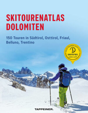 Die Dolomiten gehören aufgrund der Vielfalt an Möglichkeiten zu den schönsten Skitourengebieten der Welt. In diesem Skitourenatlas werden 150 der schönsten und interessantesten Touren in allen Schwierigkeitsstufen in den Gebieten Südtirol