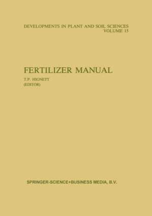 Honighäuschen (Bonn) - This Fertilizer Manual was prepared by the International Fertilizer Development Center (IFDC) as a joint project with the United Nations Industrial Development Organi zation (UNIDO). It is designed to replace the UN Fertilizer Manual published in 1967 and intended to be a reference source on fertilizer production technology and economics and fertilizer industry planning for developing countries. The aim of the new manual is to describe in clear, simple language all major fertilizer processes, their requirements, advan tages and disadvantages and to show illustrative examples of economic evaluations. The manual is organized in five parts. Part I deals with the history of fertilizers, world outlook, the role of fertilizers in agriculture, and raw materials and includes a glossary of fertilizer-related terms. Part II covers the production and transportation of ammonia and all important nitrogen fertilizers-liquids and solids. Part III deals with the characteristics of phosphate rock, production of sulfuric and phosphoric acid, and all important phosphate fertilizers, including nitrophosphates and ammonium phosphates. Part IV deals with potash fertilizers-ore mining and refining and chemical manufac ture