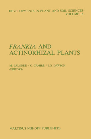 Honighäuschen (Bonn) - The fifth meeting of scientists working with Frankia and actinorhizal plants was held at Montmorency Forest of Laval University in Quebec from August 6-8, 1984. Results of research presented at the meeting are included in this special volume of Plant and Soil. The understanding of actinorhizal systems continue to increase, though work and use shops and discussions at this and similar meetings make it evident that this important subject remains open for fruitful investigation at all levels. Some important 'firsts' were reported at this meeting. The first extensive survey of Frankiae and their host specificity ranges from Asia was presented. This is of significance since Asia is a center of diversity for many actinorhizal host plant genera. A report that proto plasts of Frankia have been produced and regenerated for the first time improves the possibility for genetic manipulation of Frankia. It is also important to note the first report herein of successful mass inoculation of actinorhizal plants commercially for stabilization and reclamation of disturbed soils around hydroelectric power projects in Quebec. This heralds the transfer of actinorhizal technology to private and public users. The bacterial genus Frankia is easily recognized both in vivo and in vitro, and isolation of this organism has become routine. But, as yet, there are not sufficient biochemical, morphological, or anatomical criteria for establishing species.