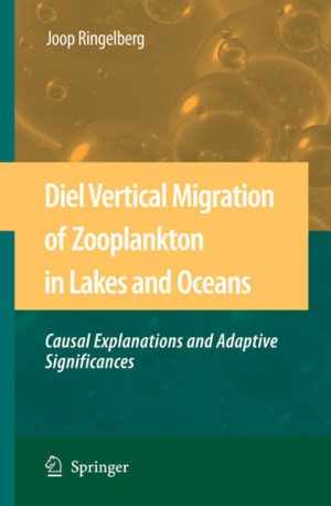 Honighäuschen (Bonn) - Whatever theory may be advanced to explain diurnal migration, the underlying reactions involved must be demonstrated conc- sively in the laboratory before the explanation can be ?nally accepted George L. Clarke 1933 p. 434 In oceans and lakes, zooplankton often make diel vertical migrations (DVM), descending at dawn and coming up again in late afternoon and evening. The small animals cover distances of 1040 m in lakes or even a few hundred metres in the open oceans. Although not as spectacular as migrations of birds or the massive movements of large mammals over the African savannas, the numbers involved are very large and the biomass exceed the bulk of the African herds. For example, in the Antarctic oceans swarms of Krill may cover kilometres across, with thousands of individuals per cubic metre. These Euphausiids are food for whales, the most bulky animals on earth. Zooplankton are key species in the pelagic food web, intermediary between algae and ?sh, and thus essential for the functioning of the pelagic community. Prey for many, they have evolved diverse strategies of survival and DVM is the most imp- tant one. Most ?sh are visually hunting predators and need a high light intensity to detect the often transparent animals. By moving down, the well-lit surface layers are avoided but they have to come up again at night to feed on algae.