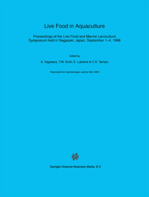 Honighäuschen (Bonn) - This proceedings volume includes selected papers presented at the international symposium `Live Food Organisms in Marine Larviculture' held in Nagasaki, Japan, September 1-4 1996. This international symposium focused on live food organisms for the larval rearing of marine animals. Recent achievements in the fundamental biology (such as physiology, ecology, taxonomy, life cycle and nutrition) of live planktonic animals used as feed in aquaculture were combined with recent technological advances on larval rearing methods. This volume also provides future directions for the application of basic science to the rearing of aquatic animals.