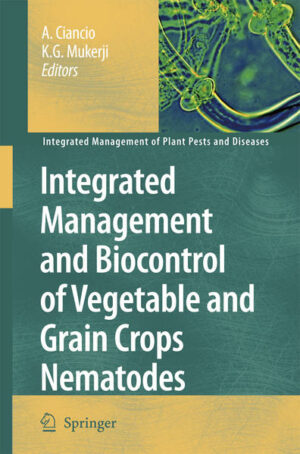 Honighäuschen (Bonn) - The second volume of the IMPD series describes aspects related to the most important phytoparasitic nematodes, considering the integration of biological control methods with other management practices and technologies, including the use of predatory nematodes and microbial rhizosphere antagonists. A focus is given on regional issues. A review on nematode management in cotton is integrated by a chapter on management of nematodes on wheat. New technologies are also revised.