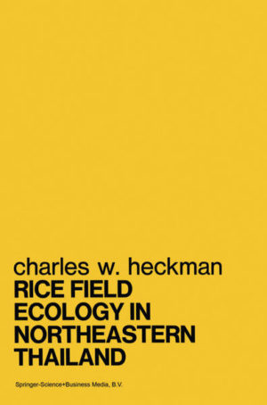 Honighäuschen (Bonn) - Research was carried out in Udorn Thani beginning in September, 1975, in order to elucidate the effects of seasonal changes on the aquatic community of a rice field. Physical and chemical changes that occur during the course of a year were recorded and related to the structure and activity of the aquatic biological com munity. A rice field was selected that is typical of the countless habitats of this kind that are found in Northeastern Thailand (Fig. 1). For a variety of reasons these habitats and their location are of special interest (Fig. 2). Figure 1. The rice field investigated, north of the province capital, Udorn Thani, Thailand. Northeastern Thailand and a small part of Laos comprise the middle Mekong Valley. Its geographic situation and climatic conditions set this area apart as a dis tinct sub-region of Southeast Asia. It is unfortunate that sufficient biological research has not yet been carried out to delimit the SUb-regions according to their fauna and flora and to fully describe the various ecosystems that occur in them. The middle Mekong Valley is one of the most neglected areas of the region, and there is no comprehensive literature on its biota. Very little ecological information is available on many of the species that abound there.