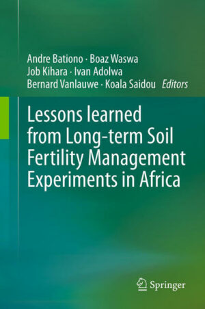 Honighäuschen (Bonn) - This book elucidates the importance of long-term experiments in revealing evidence of soil fertility decline in Africa. An evaluation of experiences from on-going long-term experiments is given in broad detail. The first chapter explains the paradigm shift in soil fertility management then provides justification for long-term experiments before illuminating experiences from long-term experiments in East, West and Southern Africa. The second, sixth, eighth and ninth chapters give an in-depth account of crop management practices and soil fertility interventions in long-term trials within specific agro-ecological zones in West Africa. The rest of the chapters (chapter three, four, five and seven) address crop management, tillage practices and, organic and inorganic fertilizer applications in the context of long-term experiments in specific agro-ecological zones in East Africa.