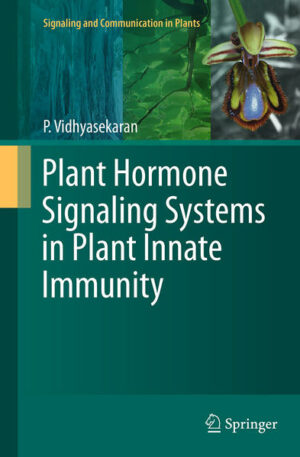 Honighäuschen (Bonn) - Plants are endowed with innate immune system, which acts as a surveillance system against possible attack by pathogens. Plant innate immune systems have high potential to fight against viral, bacterial, oomycete and fungal pathogens and protect the crop plants against wide range of diseases. However, the innate immune system is a sleeping system in unstressed healthy plants. Fast and strong activation of the plant immune responses aids the host plants to win the war against the pathogens. Plant hormone signaling systems including salicylate (SA), jasmonate (JA), ethylene (ET), abscisic acid (ABA), auxins, cytokinins, gibberellins and brassinosteroids signaling systems play a key role in activation of the sleeping immune systems. Suppression or induction of specific hormone signaling systems may result in disease development or disease resistance. Specific signaling pathway has to be activated to confer resistance against specific pathogen in a particular host. Two forms of induced resistance, systemic acquired resistance (SAR) and induced systemic resistance (ISR), have been recognized based on the induction of specific hormone signaling systems. Specific hormone signaling system determines the outcome of plant-pathogen interactions, culminating in disease development or disease resistance. Susceptibility or resistance against a particular pathogen is determined by the action of the signaling network. The disease outcome is often determined by complex network of interactions among multiple hormone signaling pathways. Manipulation of the complex hormone signaling systems and fine tuning the hormone signaling events would help in management of various crop diseases. The purpose of the book is to critically examine the potential methods to manipulate the multiple plant hormone signaling systems to aid the host plants to win the battle against pathogens.