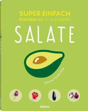 Die neue Super-Einfach-Reihe bietet eine tolle und abwechslungsreiche Auswahl an schmackhaften Gerichten mit maximal 6 Zutaten. * Einfache und praktische Rezepte * Übersichtliche Zutaten * Clevere Salat-Ideen für alle Tage "SUPER EINFACH - SALATE" ist erhältlich im Online-Buchshop Honighäuschen.