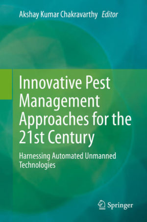 Honighäuschen (Bonn) - Several Integrated Pest Management (IPM) approaches are available for managing pests of varied kinds, including individual and integrated methods for pest suppression. Recently the focus has shifted to pest management tools that act on insect systems selectively, are compatible with the environment, and are not harmful for ecosystems. Other approaches target specific biochemical and physiological aspects of insect metabolism, and involve biotechnological and genetic manipulation. Still other approaches include the use of nanotechnology, endophytes, optical and sonic manipulation to detect and control pest insects.Unfortunately, conventional forms of pest management do not focus on technology transfer to the ground level workers and farmers. As a result, farmers are incurring huge losses of crops and revenues. This book highlights the importance of using communication tools in pest management and demonstrates some success stories of utilizing automated unmanned technologies in this context. The content is divided into three sections, the first of which, Pest Population Monitoring: Modern Tools, covers long and short-range pest population monitoring techniques and tools such as satellites, unmanned aerial vehicles/drones, remote sensing, digital tools like GIS, GPS for mapping, lidar, mobile apps, software systems, artificial diet designs and functional diversity of info-chemicals. The second section of the book is devoted to Emerging Areas in Pest Management and offers a glimpse of diversified tactics that have been developed to contain and suppress pest populations such as endophytes, insect vectors of phytoplasma, Hymenopterans parasitoids, mass production and utilization of NPV etc. In turn, the third section focuses on Integrated Pest Management and presents farming situations that illustrate how research in diversified aspects has helped to find solutions to specific pest problems, and how some new and evolving tactics can be practically implemented. Given its scope, the book offers a valuable asset for entomology and plant pathology researchers, students of zoology and plant protection, and readers whose work involves agriculture, horticulture, forestry and other ecosystems.