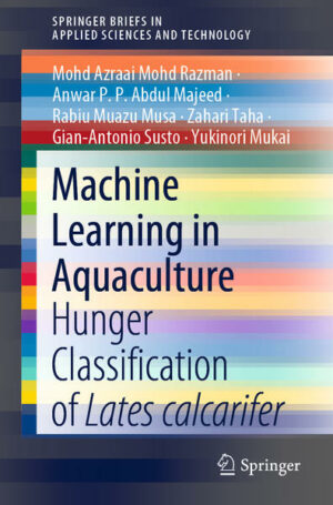 This book highlights the fundamental association between aquaculture and engineering in classifying fish hunger behaviour by means of machine learning techniques. Understanding the underlying factors that affect fish growth is essential, since they have implications for higher productivity in fish farms. Computer vision and machine learning techniques make it possible to quantify the subjective perception of hunger behaviour and so allow food to be provided as necessary. The book analyses the conceptual framework of motion tracking, feeding schedule and prediction classifiers in order to classify the hunger state, and proposes a system comprising an automated feeder system, image-processing module, as well as machine learning classifiers. Furthermore, the system substitutes conventional, complex modelling techniques with a robust, artificial intelligence approach. The findings presented are of interest to researchers, fish farmers, and aquaculture technologist wanting to gain insights into the productivity of fish and fish behaviour.