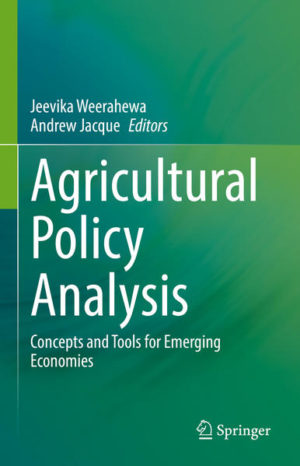 Honighäuschen (Bonn) - This book is centred around various interwoven topics which are fundamental to policy analysis in agriculture. Key concepts and tools that are fundamental for the analysis of agricultural policies and programmes are presented. Key concepts introduced include, the role of the state in a market economy with examples from the Sri Lankan and other developing economies, the international trade environment, and conceptual frameworks for analysing important domestic and international trade policies. It also highlights interconnections among agriculture, development, policy and illustrates the extent to which the agricultural sector contributes in achieving economic growth objectives, equity and equality objectives and environmental objectives. The book takes the readers through the nature of agricultural markets in developing countries, with special emphasis on Sri Lanka, and illustrates how the degree of competitiveness is measured at various market levels using multiple indices and methods. Several tools, with accompanying case studies, for the analysis of policies and programmes are detailed. These tools include the GTAP model, gravity models, extended benefit cost analysis, and linear programming. Tools and models are applied to the analysis of trade policies and agreements, marketing policies, environmental services, extension programmes, land tenure reforms and climate change adaptations. Case studies in relation to the agri-food policy and strategy response to COVID-19 Pandemic are also covered. This book is of interest to public officials working in agricultural planning and agricultural policy, teachers, researchers, agro-economists, capacity builders and policymakers. Also the book serves as additional reading material for undergraduate and graduate students of agriculture, development studies, and environmental sciences. National and international agricultural scientists, policy makers will also find this to be a useful read.