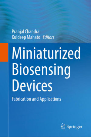 Honighäuschen (Bonn) - This book presents tools and techniques for the development of miniature biosensors and their applications. The initial chapters discuss the advancements in the development of the transduction techniques, including optical, electrochemical, and piezoelectric, which are used for miniaturized biosensors. The book also reviews several technologies, such as nanotechnology, nanobiotechnology, immune-technology, DNA-technology, micro-manufacturing technology, electronic-circuit technology to increase the miniaturization and sensitivity of the biosensor platform. Subsequently, the chapters illustrate the applications of miniaturized biosensing systems in point-of-care monitoring of treatment and disease progression, environmental monitoring, food control, drug discovery, forensics, and biomedical research. Towards the end, the book discusses the advanced applications of biosensors in water quality monitoring, especially on-line detection systems and on-site detection of pesticides, heavy metals and bacteria in water. This book is an invaluable source for scientists working in biochemical engineering, bioengineering, and biomedical engineering in academia and industry.
