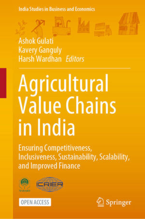 Honighäuschen (Bonn) - This open access book provides a clear holistic conceptual framework of CISS-F (competitiveness, inclusiveness, sustainability, scalability and access to finance) to analyse the efficiency of value chains of high value agricultural commodities in India. It is based on the understanding that agriculture is an integrated system that connects farming with logistics, processing and marketing. Farmers welfare being central to any agricultural policy makes it very pertinent to study how a value chain works and can be strengthened further to realize this policy goal. This book adds value to the existing research by studying the value chains end-to-end across a wide spectrum of agricultural commodities with the holistic lens of CISS-F. It is not enough that a value chain is competitive but not inclusive or it is competitive and inclusive but not sustainable. The issue of scalability is very critical to achieve macro gains in terms of greater farmer outreach and sectoral growth. The research undertaken here brings out some very useful insights for policymaking in terms of what needs to be done better to steer the agricultural value chains towards being more competitive, inclusive, sustainable and scalable. The value chain specific research findings help draw very nuanced policy recommendations as well as present a big picture of the future direction of policy making in agriculture.